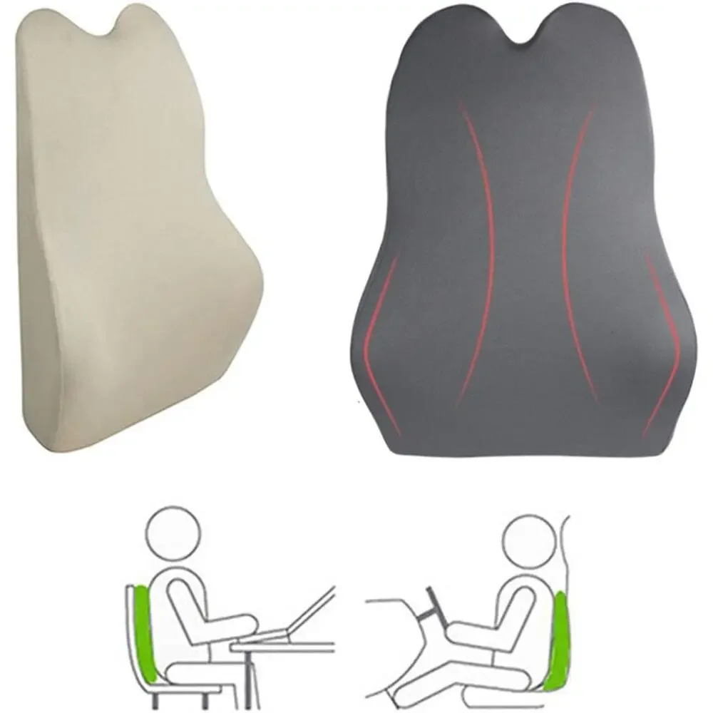 Lumbar Pillow, Lower Back Support Black
